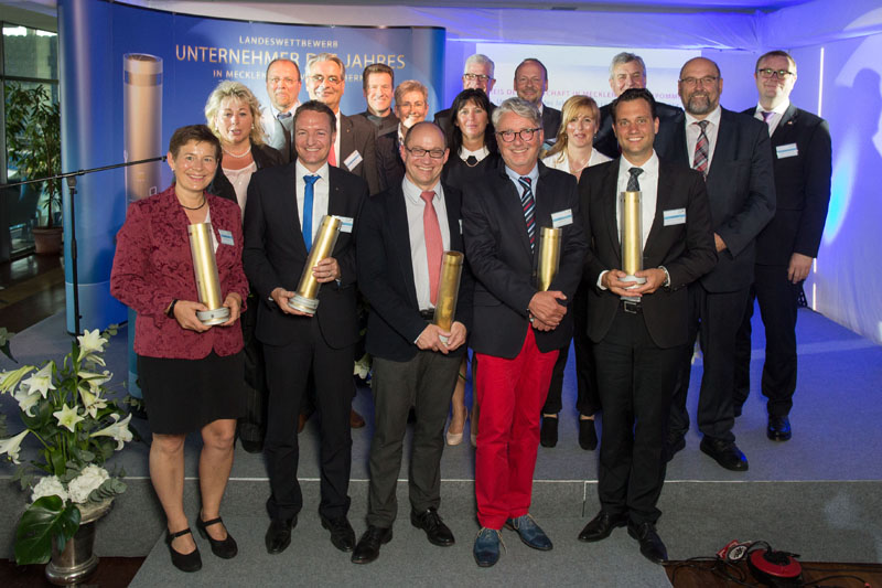 Die Preisträger und Finalisten des Wettbewerbs zum Unternehmer des Jahres 2014